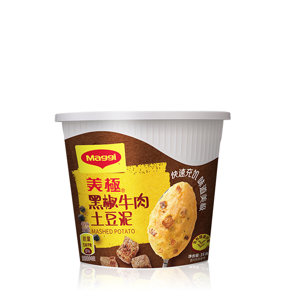 美极黑椒牛肉土豆泥
